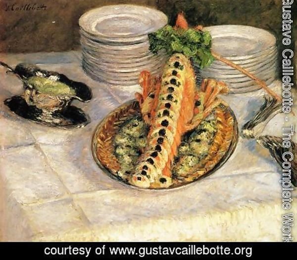 Gustave Caillebotte - Still Life With Crayfish