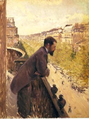Gustave Caillebotte - The Man On The Balcony2