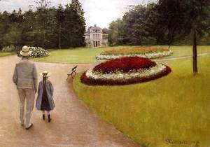 Gustave Caillebotte - The Park On The Caillebotte Property At Yerres