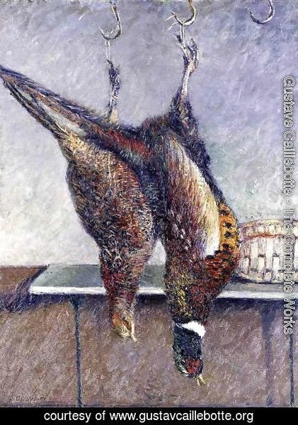 Gustave Caillebotte - Two Hanging Pheasants