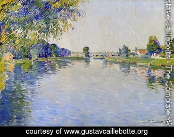 Gustave Caillebotte - View Of The Seine In The Direction Of The Pont De Bezons