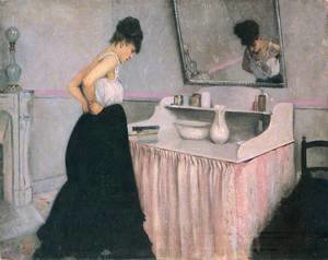 Woman At A Dressing Table