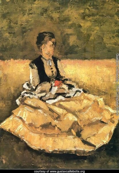 Woman Seated On The Grass
