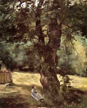 Gustave Caillebotte - Woman Seated Under A Tree
