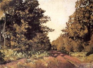 Gustave Caillebotte - Yerres  Woods At La Grange  Path Of The Great Ha Ha