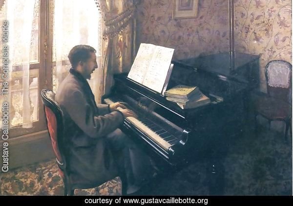 Young Man Playing The Piano