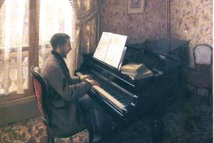 Gustave Caillebotte - Young Man Playing The Piano
